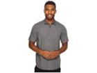 Volcom Everett Solid Short Sleeve Woven (asphalt Black) Men's Clothing