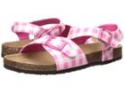 Joules Kids Tippy Toes Sandal (toddler/little Kid/big Kid) (pink Gingham) Girls Shoes