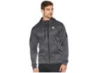 Adidas Team Issue Full Zip Fleece Hoodie (dark Grey Heather) Men's Sweatshirt