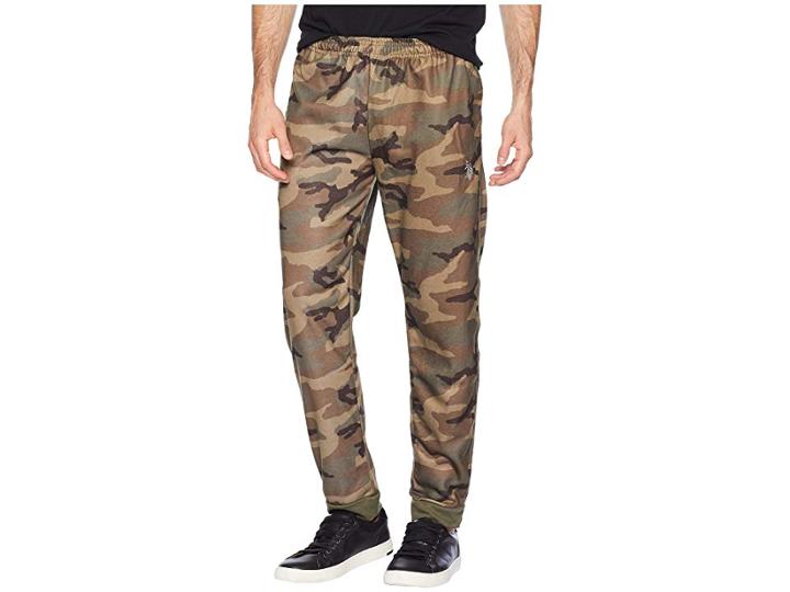 U.s. Polo Assn. Camo Fleece Joggers (forest Night) Men's Casual Pants