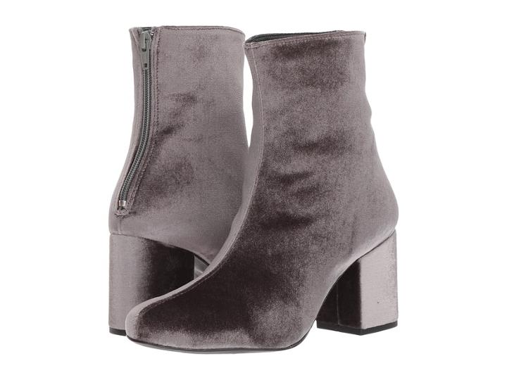 Free People Cecile Velvet Boot (grey) Women's Boots