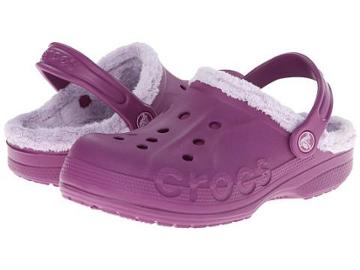 Crocs Kids Baya Fleece Clog (toddler/little Kid) (viola/lavender) Girls Shoes