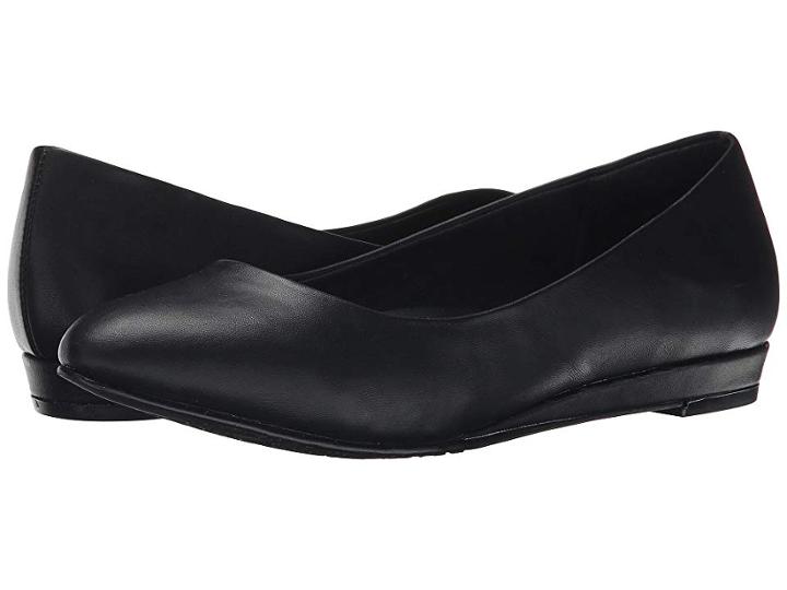 Soft Style Darlene (black Leather) Women's Dress Flat Shoes