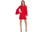 Catherine Catherine Malandrino Claudette Scoop Neck Oversized Bell Sleeve Dress (lipstick Red) Women's Dress