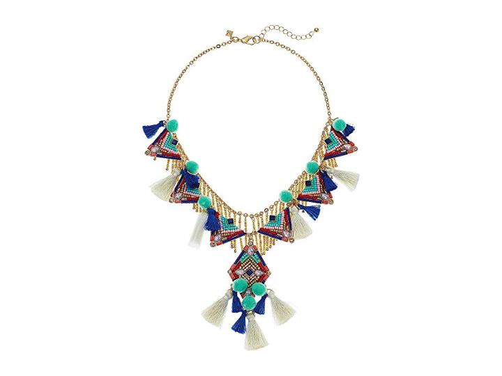 Rebecca Minkoff Geo Drama Statement Necklace (multi/gold) Necklace