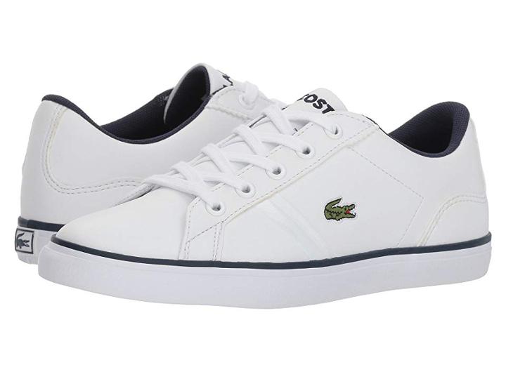 Lacoste Kids Lerond (little Kid) (white/navy) Kid's Shoes