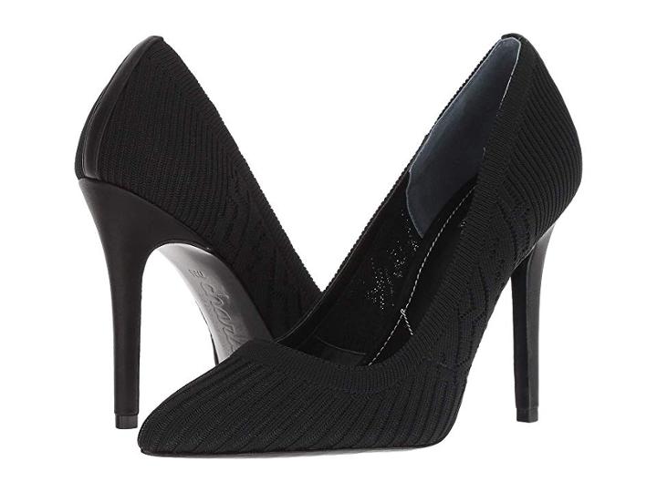 Charles By Charles David Pattie (black Stretch Knit) High Heels