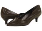 Trotters Paulina (loden Patent Suede Lizard Leather) Women's 1-2 Inch Heel Shoes