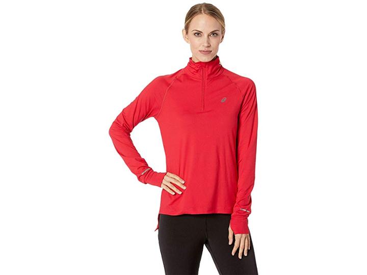 Asics Thermopolis(r) Long Sleeve 1/2 Zip (samba) Women's Sweatshirt