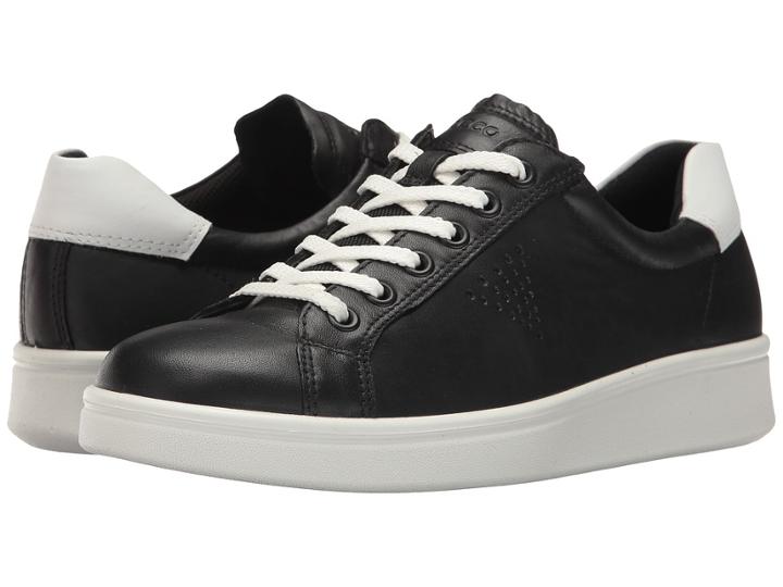 Ecco Soft 4 Sneaker (black/white) Women's Shoes