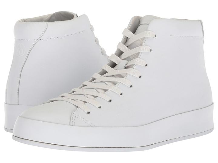 Rag & Bone Rb1 High Top Sneakers (white Smooth Nappa) Men's Lace Up Casual Shoes