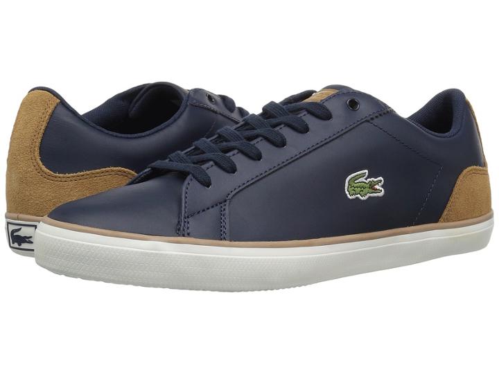 Lacoste Lerond 118 1 (navy/light Brown) Men's Shoes