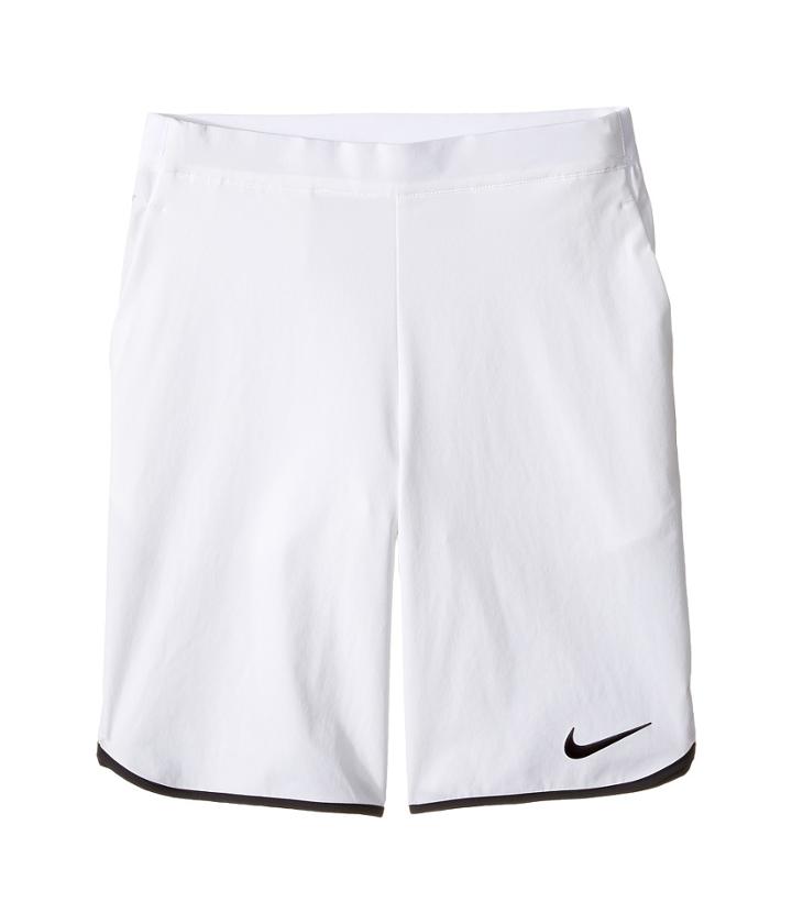Nike Kids Gladiator Tennis Short (little Kids/big Kids) (white/black/white/black) Boy's Shorts