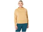Nike Studio Mock Neck Versa Pullover (sizes 1x-3x) (club Gold/heather/black) Women's Clothing