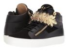 Giuseppe Zanotti May London Crown Mid Top Sneaker (black) Men's Shoes