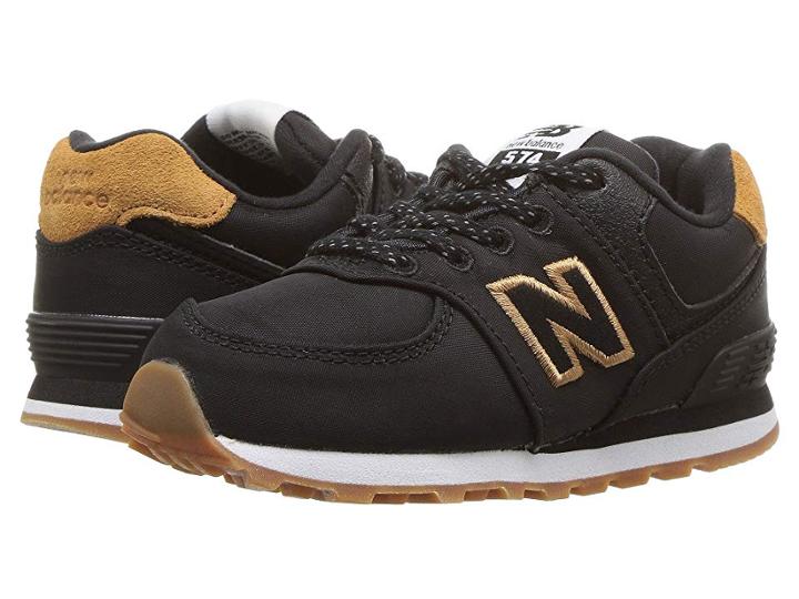 New Balance Kids Ic574v1 (infant/toddler) (black/brown Sugar) Boys Shoes