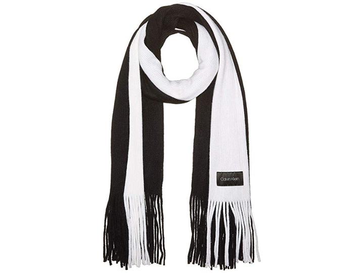 Calvin Klein Bold Stripe Scarf (black) Scarves