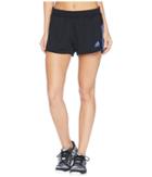 Adidas D2m Knit Shorts (black/real Lilac) Women's Shorts