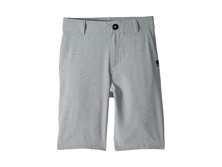 Quiksilver Kids Union Nep Amphibian Shorts (toddler/little Kids) (sleet) Boy's Shorts