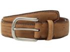 Torino Leather Co. 35mm Waxed Nubuck Shoulders (cafe) Men's Belts