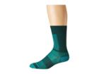 Wrightsock Coolmesh Ii Crew (ash/turquoise) Crew Cut Socks Shoes