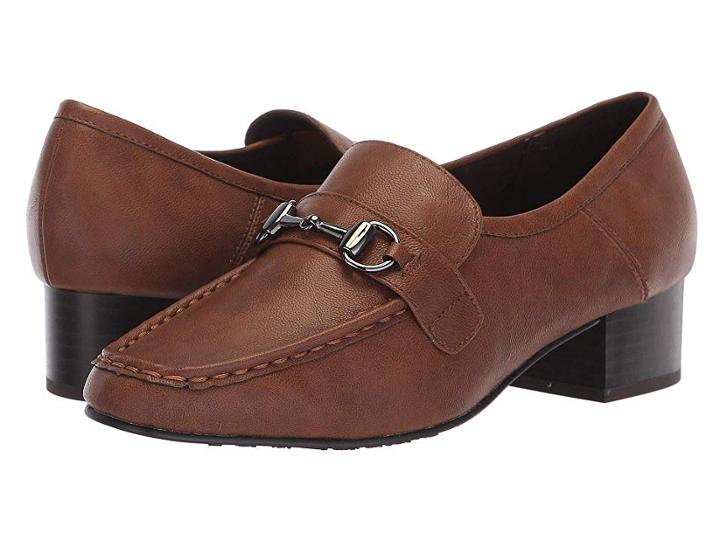 Soft Style Ginny (mid Brown) Women's 1-2 Inch Heel Shoes