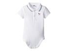 Janie And Jack Polo One-piece (infant) (white Dog) Boy's Jumpsuit & Rompers One Piece