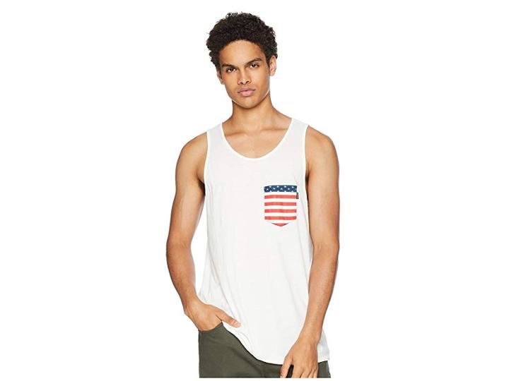 Rip Curl Plethera Heritage Pocket Tank Top (off-white) Men's Clothing