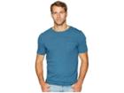 Vintage 1946 Garment Dyed Slub Crew Neck Tee (blue Stone) Men's T Shirt