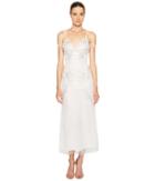 Francesco Scognamiglio Embellished Cold Shoulder Short Sleeve Dress (white) Women's Dress