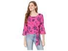 Sanctuary Wrap It Up Blouse (studio Fifty Floral) Women's Clothing