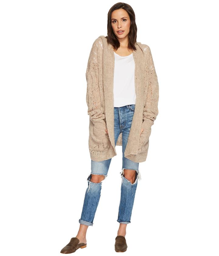 Free People Lemon Drop Cardigan (ivory) Women's Sweater