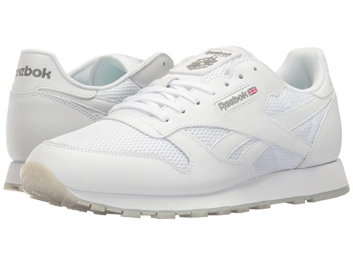 Reebok Lifestyle Classic Leather Nm (white/snowy Grey/carbon/gum) Men's Shoes