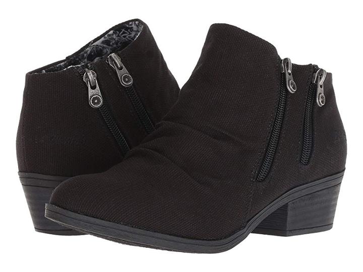 Blowfish Storz (black Rancher Canvas) Women's Zip Boots