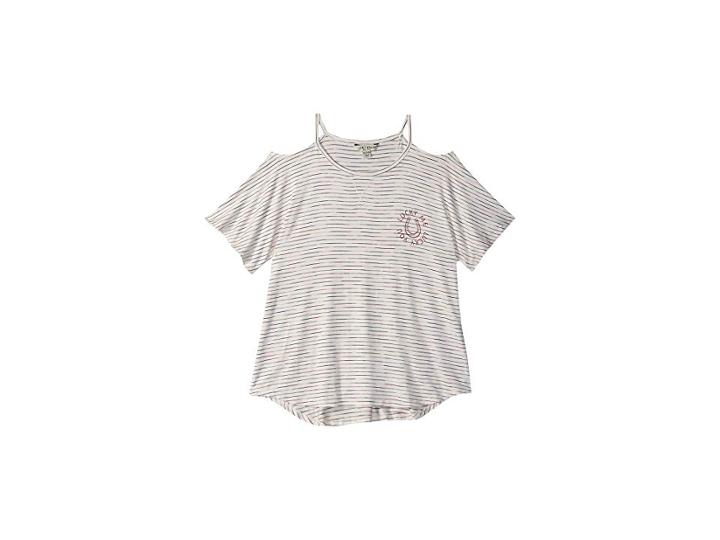 Lucky Brand Kids Anouk Tee (big Kids) (whisper White) Girl's T Shirt