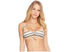 Rvca Horizon Stripe Tankini Top (peach Out) Women's Swimwear