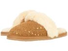 Ugg Kids Finn Sunshine Perf (little Kid/big Kid) (chestnut) Girls Shoes