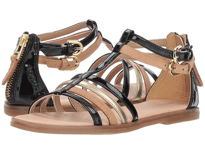 Geox Kids Karly 16 (little Kid/big Kid) (black) Girl's Shoes