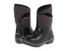 Bogs Herringbone Mid (black/grey) Women's Waterproof Boots