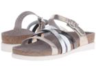 Mephisto Huleda (platinum Venise/silver Stella/white Patent) Women's Sandals