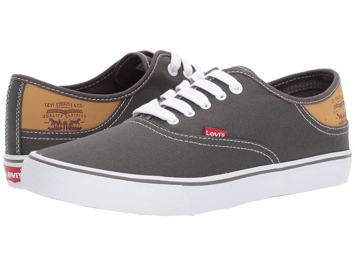 Levi's(r) Shoes Buck Ct Canvas (charcoal) Men's  Shoes