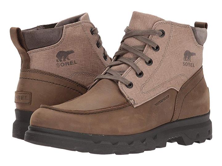 Sorel Portzman Moc Toe (major/concrete) Men's Waterproof Boots
