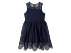Bardot Junior Spiral Lace Dress (big Kids) (navy) Girl's Dress