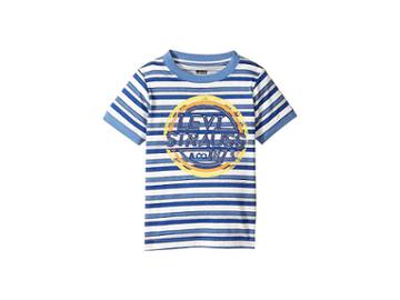 Levi's(r) Kids Waycross Applique Top (little Kids) (dutch Blue/gray Heather Stripe) Boy's Clothing