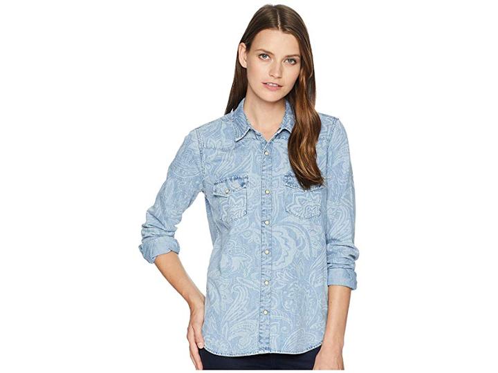 Lucky Brand Paisley Western Shirt (buckman) Women's Clothing