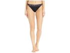 Kate Spade New York Treasure Beach Logo Elastic Bikini Bottoms (black) Women's Swimwear