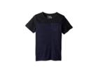 Chaser Kids Extra Soft Two-toned Pocket Tee (little Kids/big Kids) (black/avalon) Boy's T Shirt