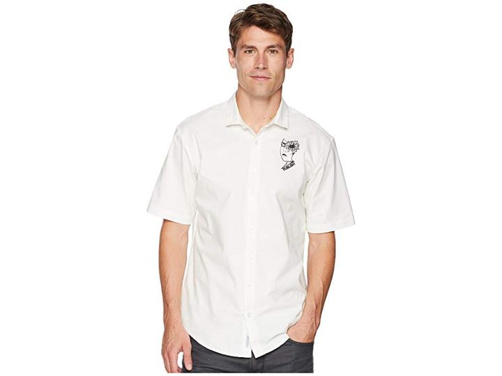 Publish Gilbert Woven Button Up (white) Men's Clothing