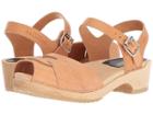 Swedish Hasbeens Peep Toe Low (nature) Women's Sandals