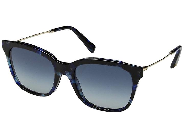 Valentino 0va2011 (blue Cubed Havana/light Blue Gradient) Fashion Sunglasses